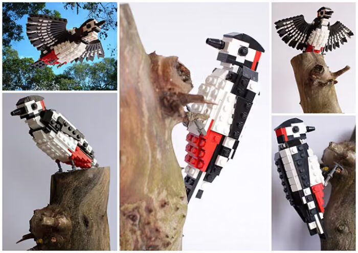 Woodpecker made from Lego 006