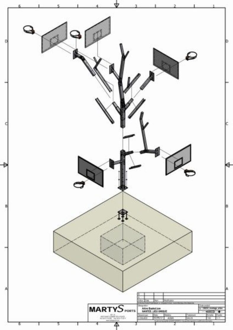 Arbre Racket Arbre à Basket | A/LTA Architects - Arch2O.com