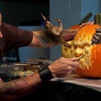 Arch2O-Ghostly Pumpkin Sculpture–Ray Villafane and Andy Bergholtz6