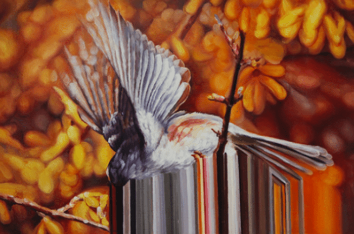 Bird rib | Paintings by Maurizio Bongiovanni