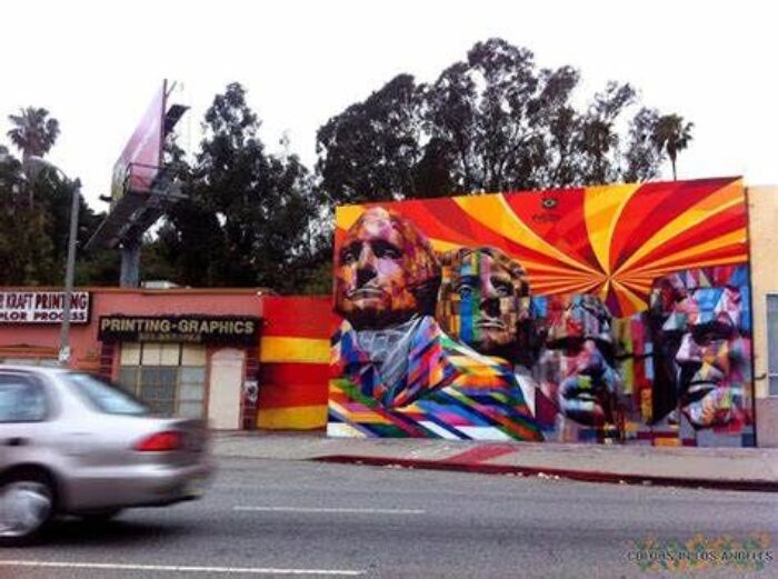 Mount Rushmore Mural | Eduardo Kobra