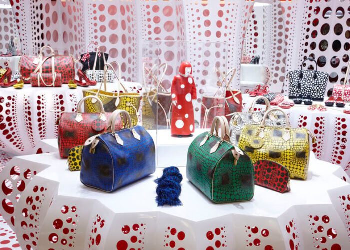 dezeen Louis Vuitton and Kusama concept store at Selfridges ss 11