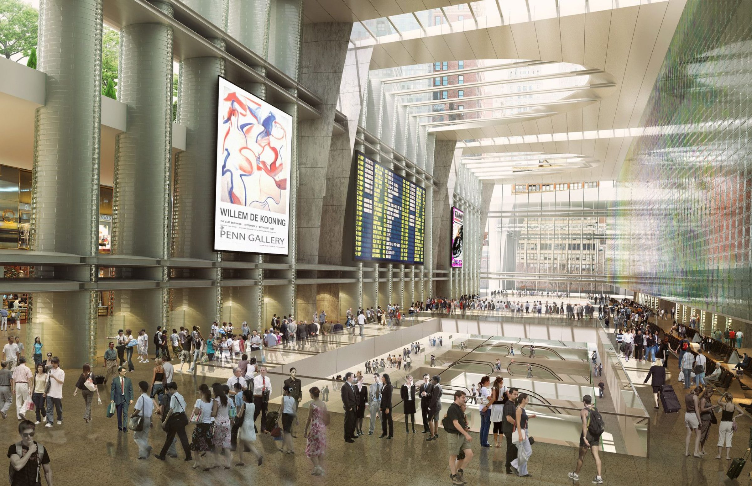 Penn Station Reenvisioned SOM; H3 Hardy Collaboration Architecture