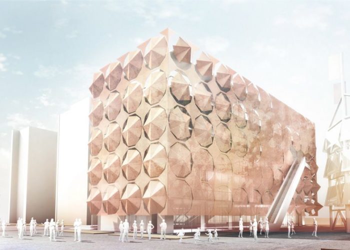 Transforming Umbrella Facade | 3Gatti Architecture Studio