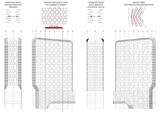 shenton way office facade pattern darker 2