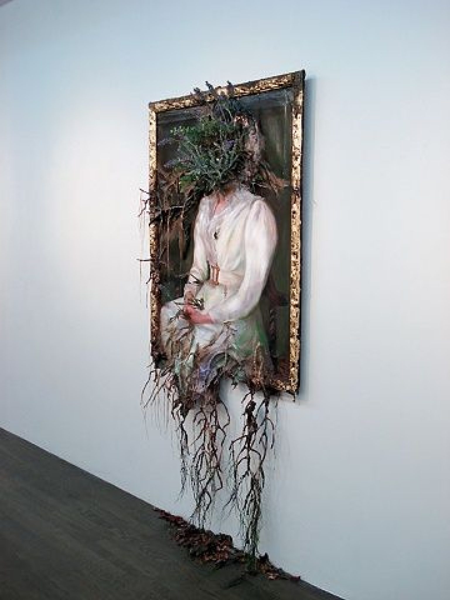 Woman in White + Flower Frenzy Valerie Hegarty