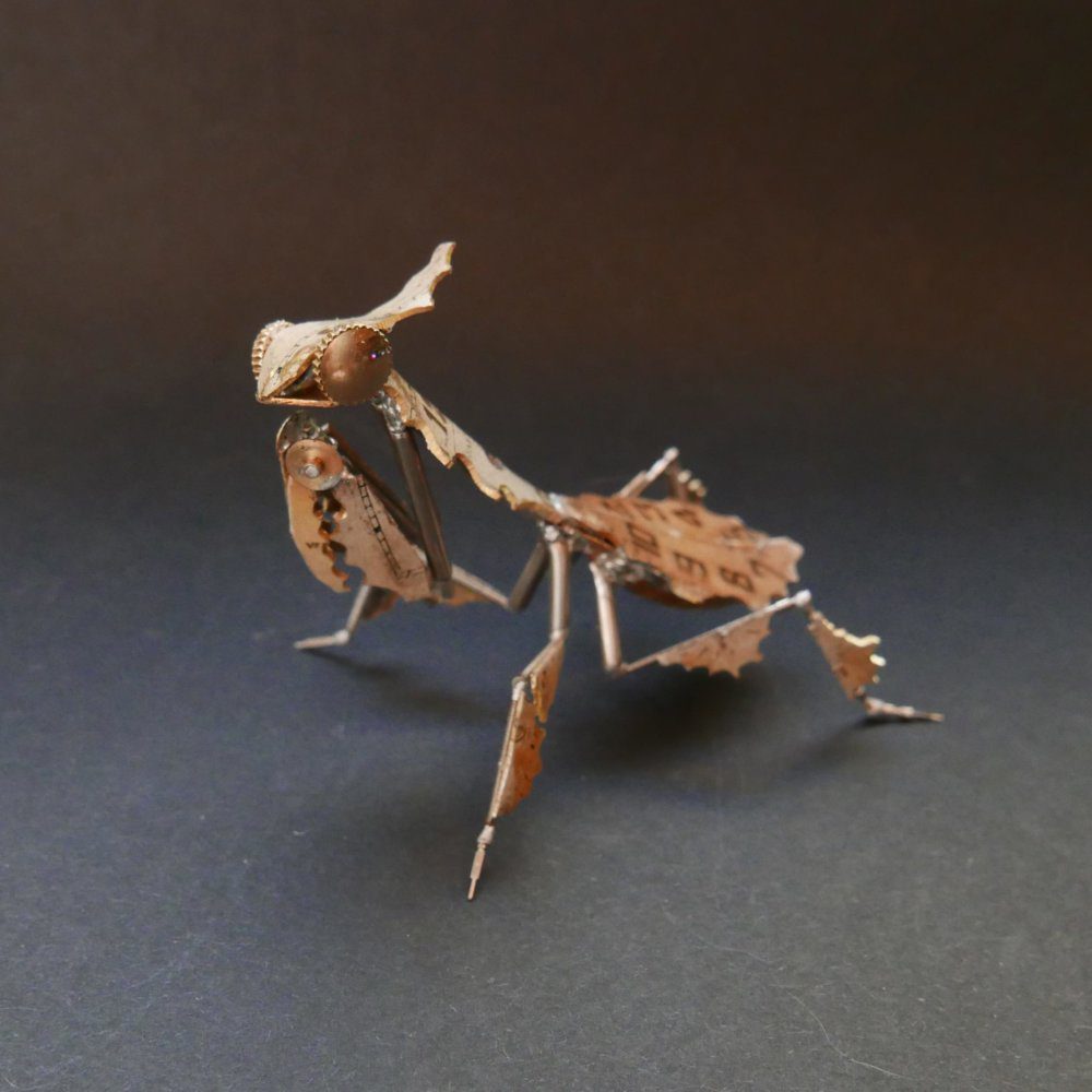 old broken watches turned into intricate mini steampunk sculptures of insects by justin gershenson gates 15
