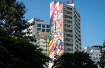 Oscar Niemeyer Mural in Sao Paulo by Eduardo Kobra 6