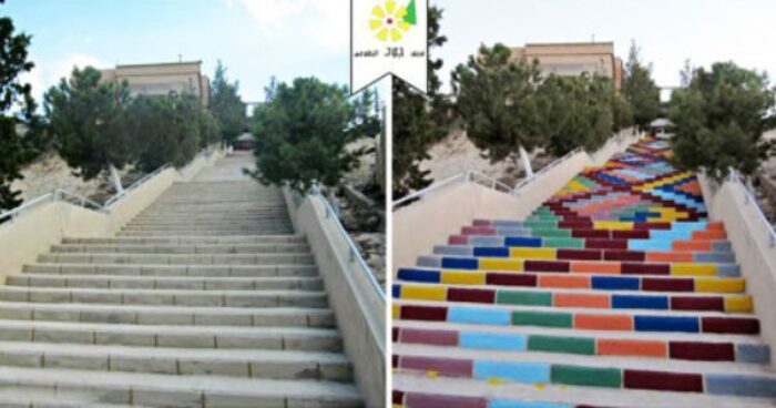 Colorful Staircase | Jood Volunteer Team