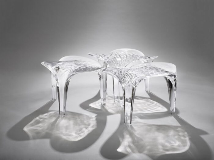 Liquid glacial table by Zaha Hadid Architects