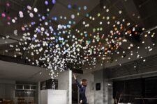 Coca Cola Spraying Bubbles Installation