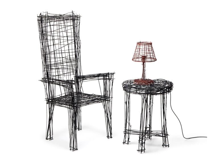 Drawing Furniture series by Jinil Park dezeen 1bann