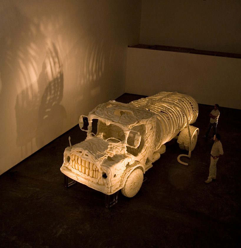 bone vehicles by jitish kallat designboom 12