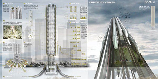 Hyper-speed Vertical Train Hub