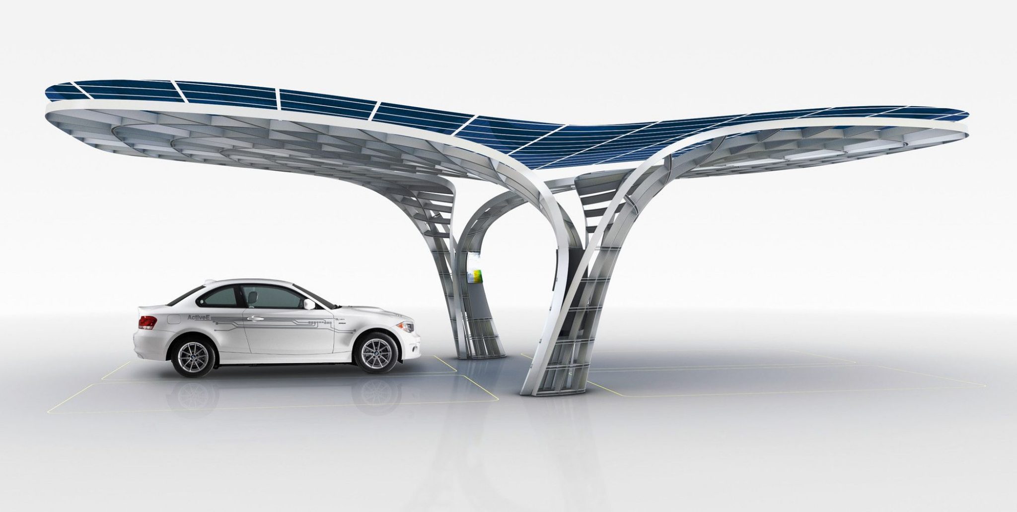 The solar powered fastcharging station Eight