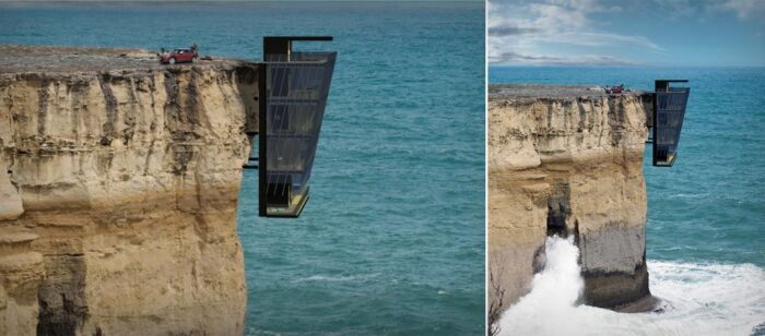 Modscape's Cliff Suspended House!