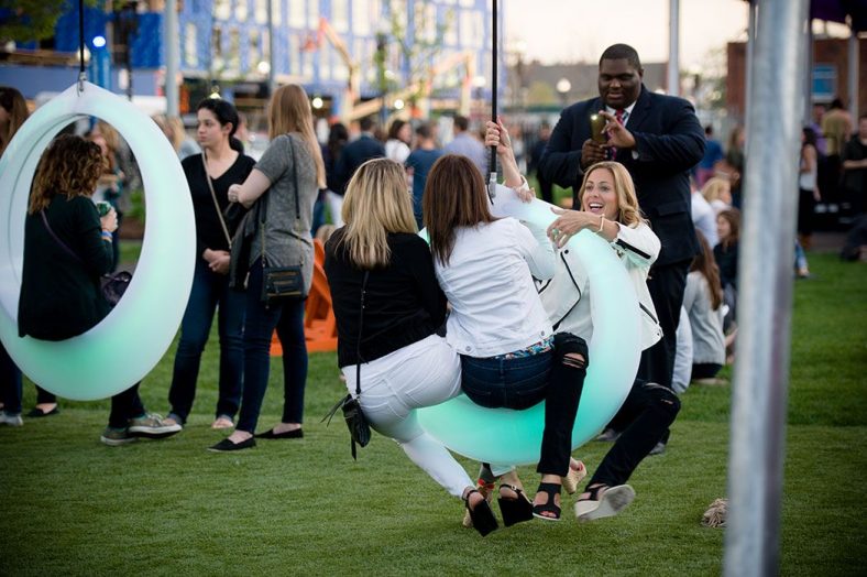 "Swing Time" illuminates Boston park Höweler + Yoon Architecture