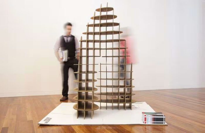 Cardboard exhibition pods