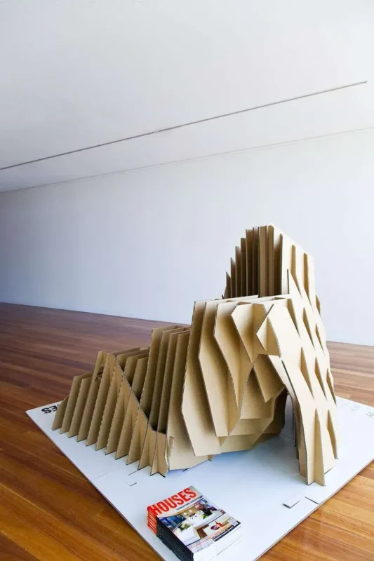 Cardboard exhibition pods