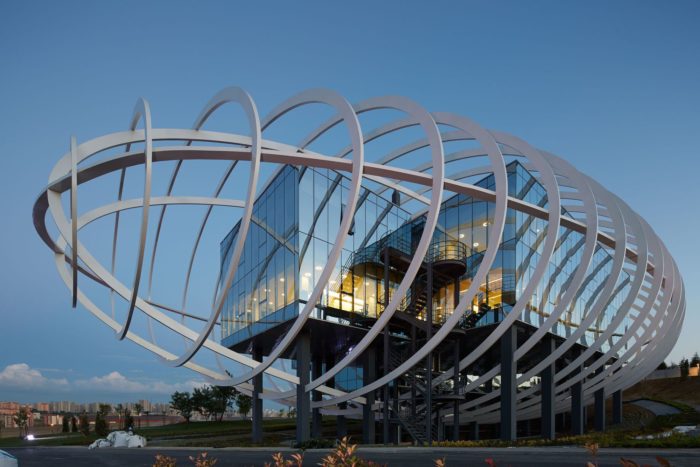 Elliptical Exterior ‘Tema Istanbul Showroom’ | Yazgan Design Architecture