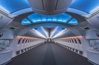 boeing 787 dreamliner plane interior