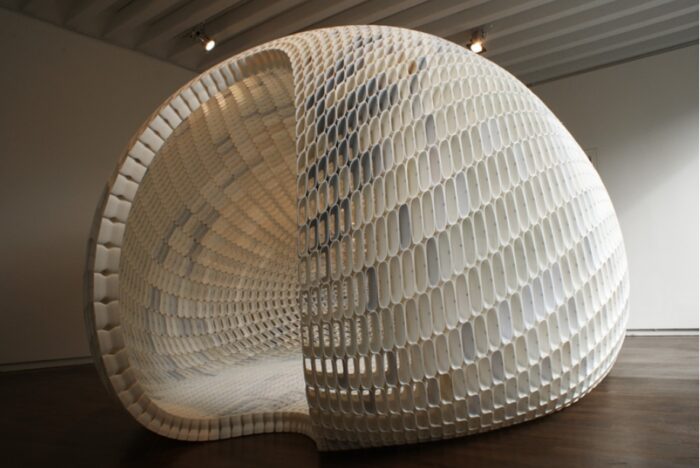 The 3D-Printed Pavilion-Project EGG | Michiel Van Der Kley