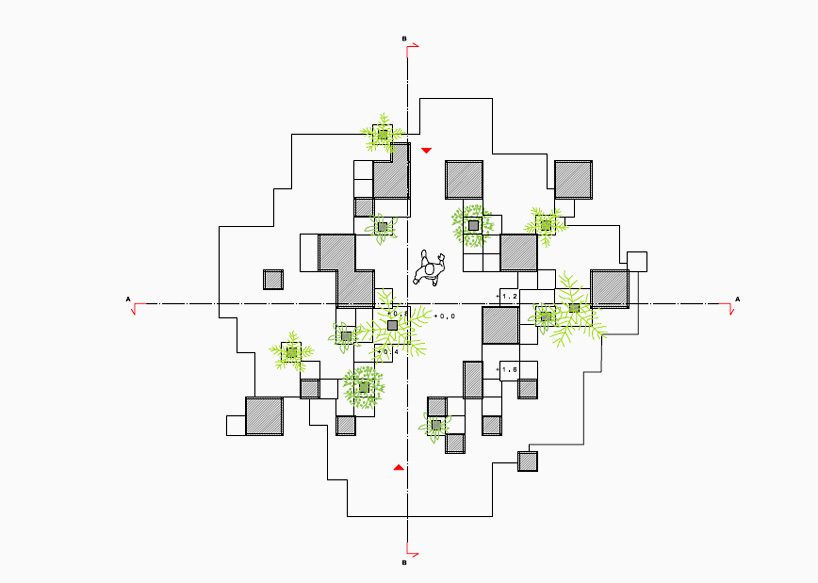 The Parisian Green Cubic Installation
