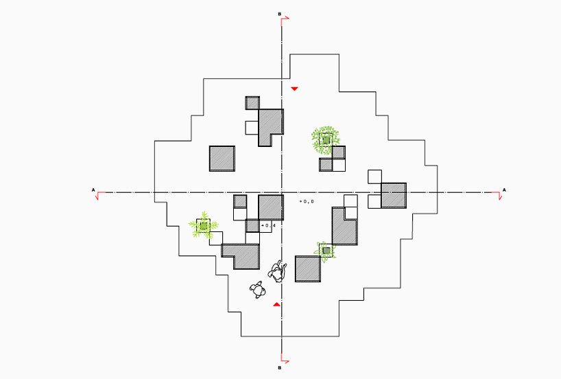 The Parisian Green Cubic Installation