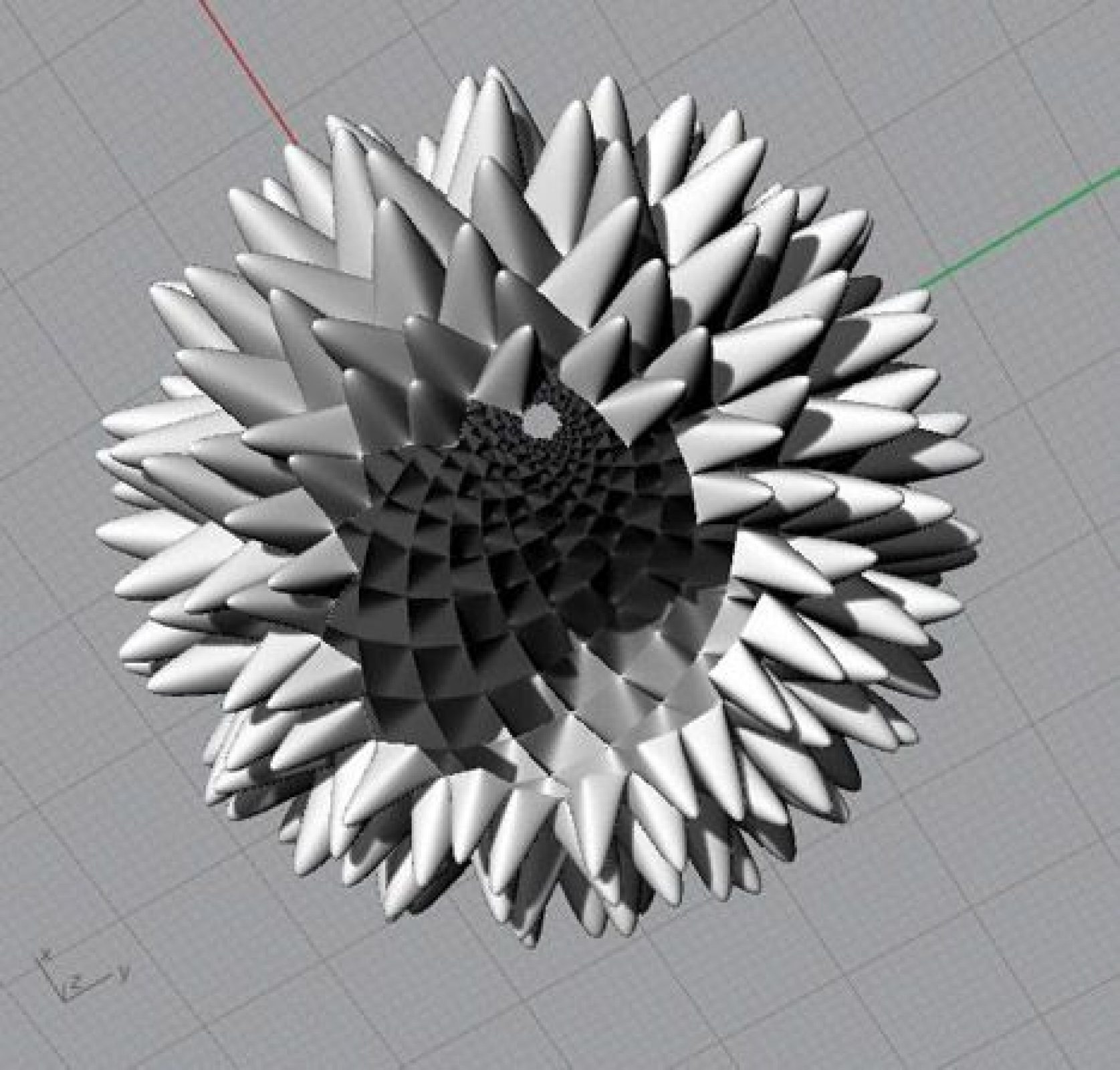 Fibonacci zoetrope sculpture John Edmark