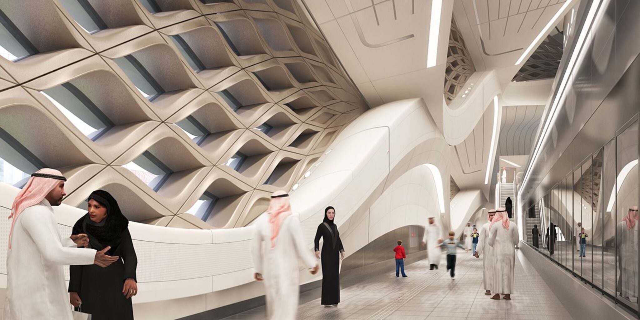 Riyadh Metro Station Zaha Hadid Architects Arch2O riyadh-metro-station-zaha-hadid-architects-arch2o