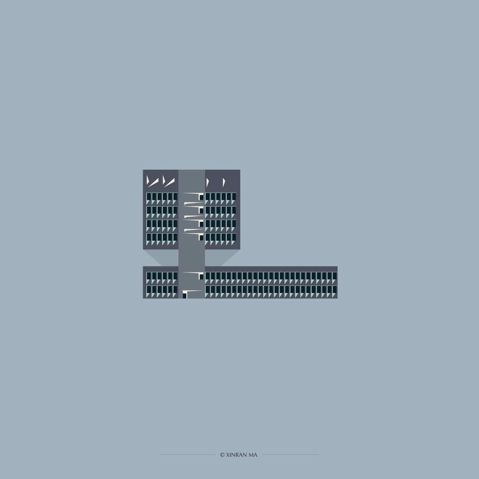 Architectural Brutalist Illustrations | Xinran Ma - Arch2O.com