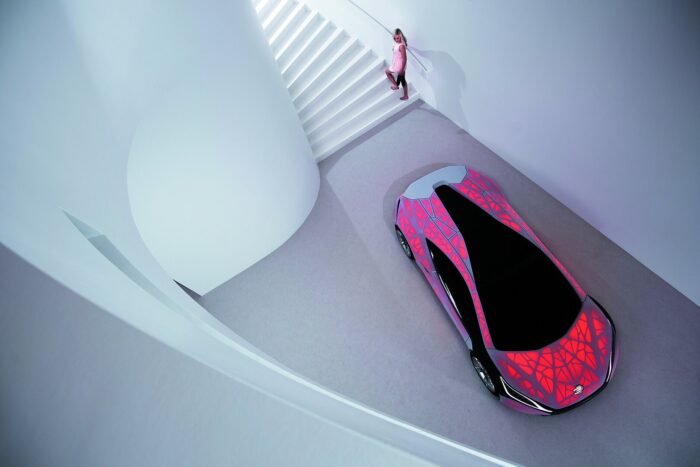 3d printed light cocoon sports car