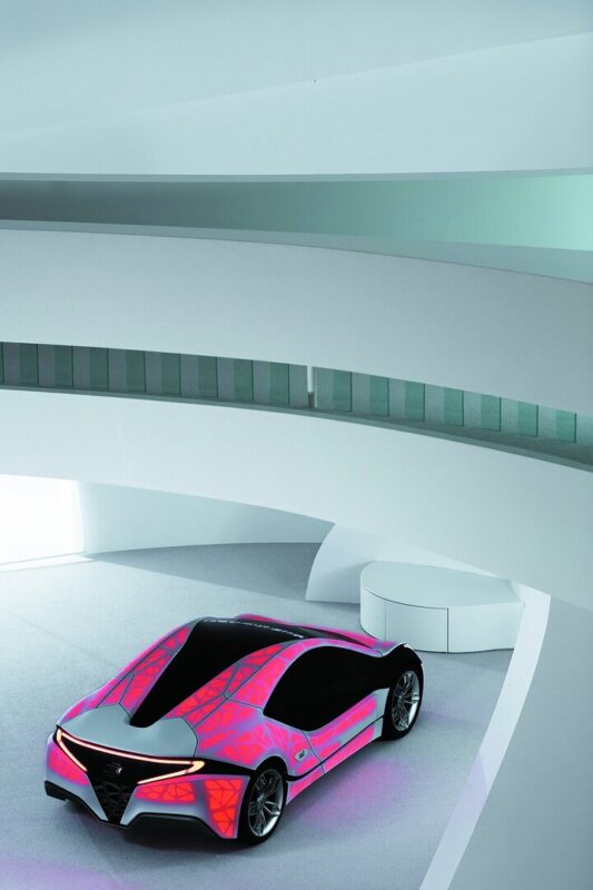 3d printed light cocoon sports car