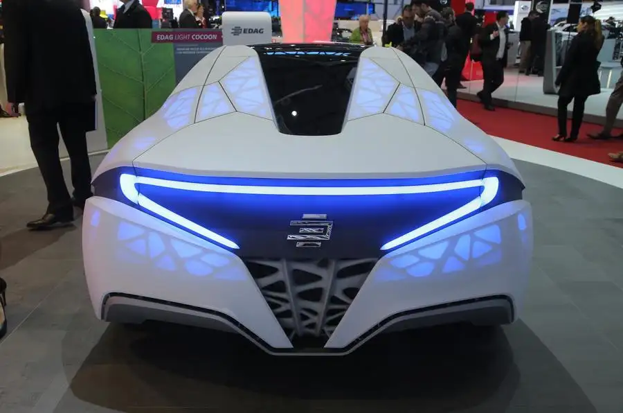3d printed light cocoon sports car