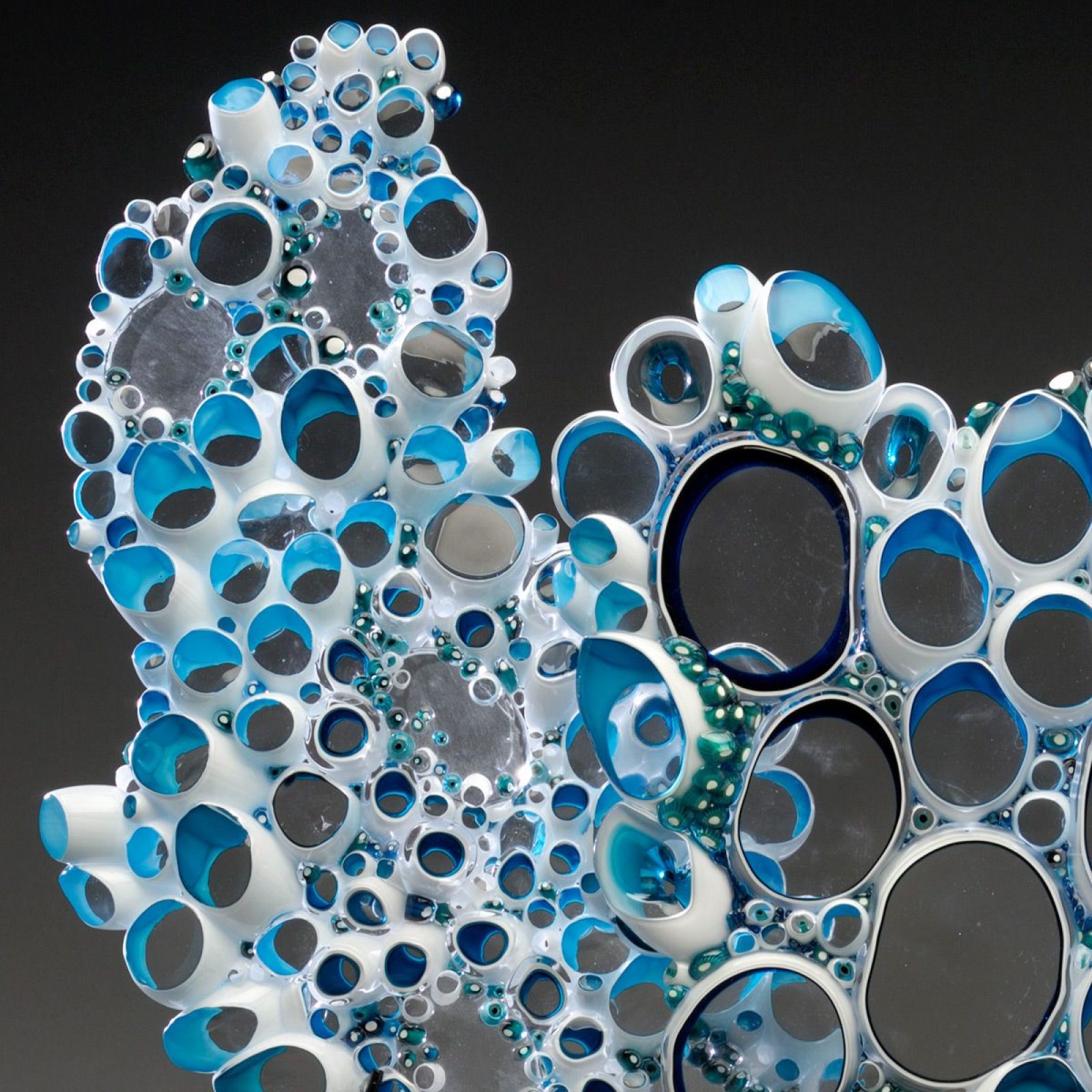 Frozen Crashing Wave Glass Vessels Paul DeSomma and Marsha Blaker