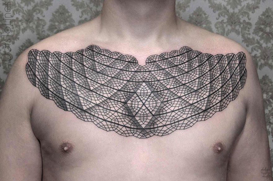 geometric line tattoo chaim machlev 23
