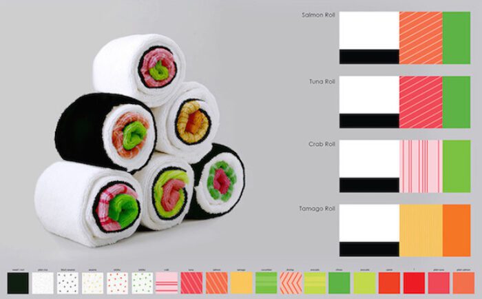 Sushi Towels |  Jenny Pokryvailo