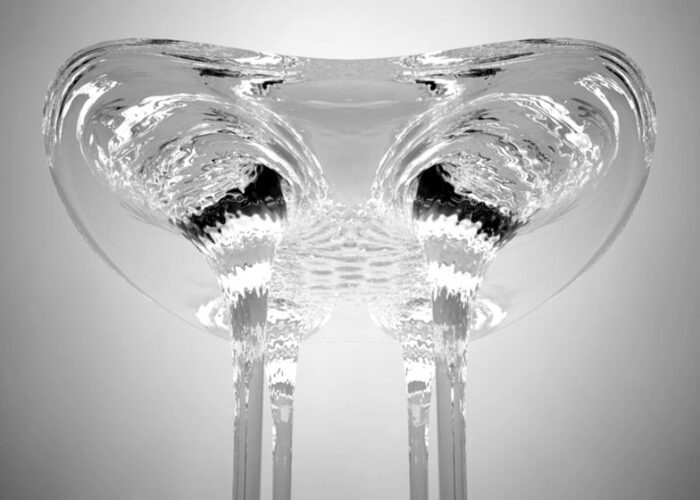 dezeen Prototype Liquid Glacial Table by Zaha Hadid ss