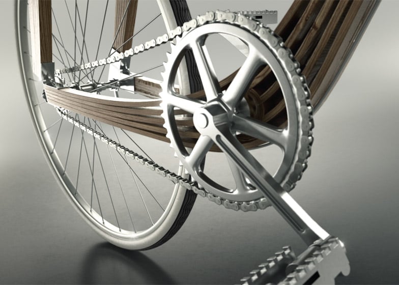 Wooden composite bike by AERO dezeen 784 4
