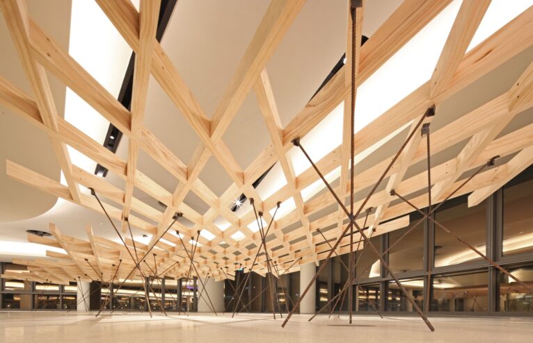 Grid Structure Installation | SUTD faculty