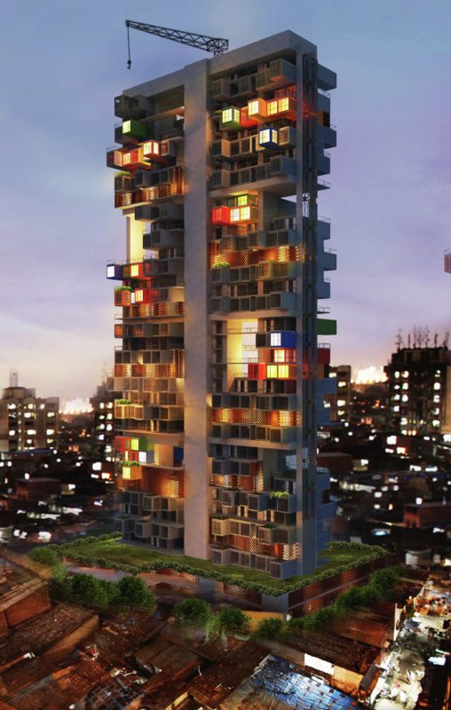 Shipping Containers As Housing Solution In Dharavi Slum | Ganti & Associates