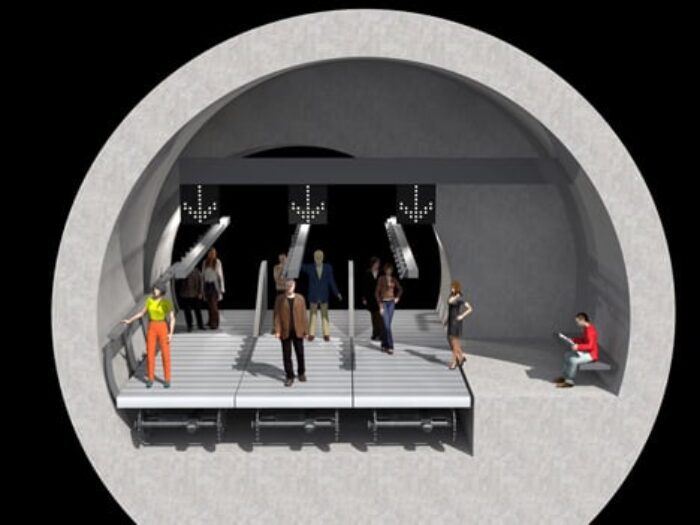 London Underground moving walkway NBBJ Dezeen 468 1