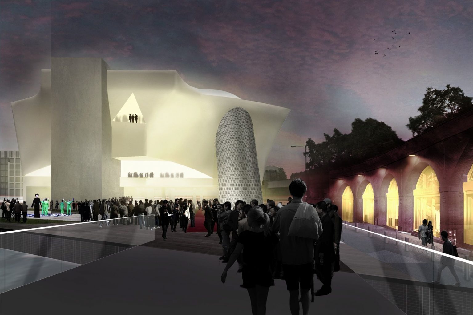 Zaha Hadid and Rem Koolhaas Competing for 'The Factory' in Manchester