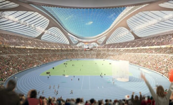 Tokyo National Stadium latest images by Zaha Hadid Architects Japan dezeen 468 11