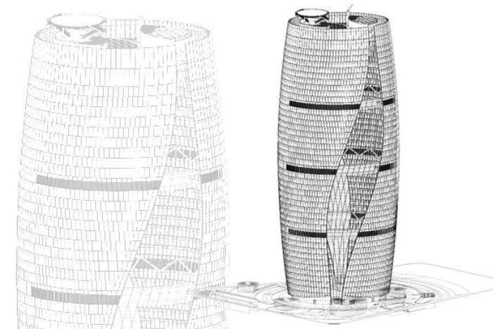 Zaha Hadid's Proposal for Tower with World's Tallest Atrium