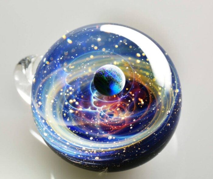 Solar Systems Captured Inside Glass | Space Glass By Artist Satoshi Tomizu