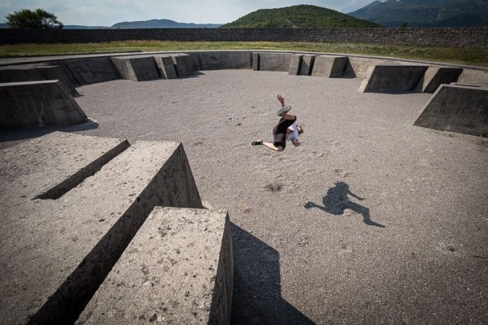 Arch2O-War Monuments Documented As Conceptual Grounds For Parkour Practice Andy Day8