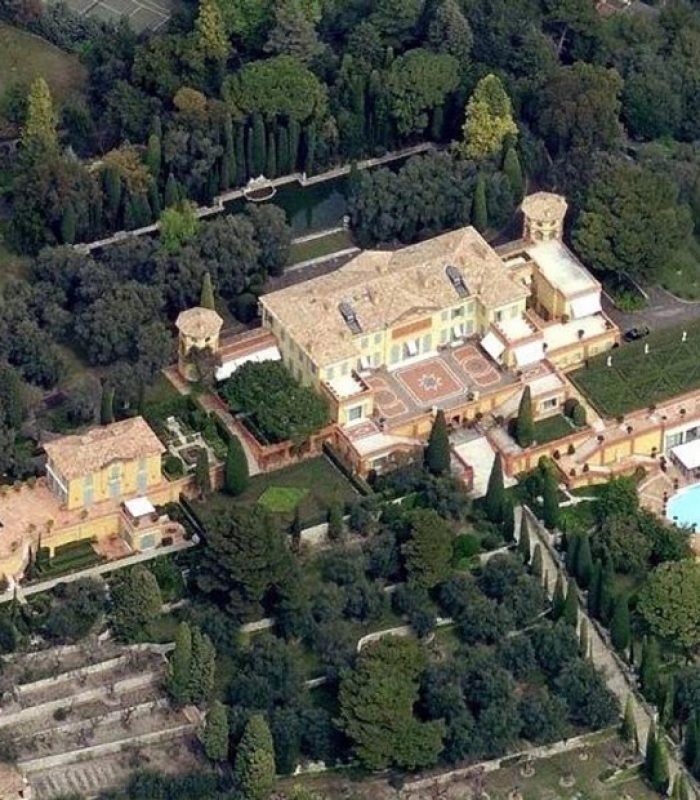 Belle Époque mansion Villa Leopolda 20 acres terrace gardens Mediterranean Sea views