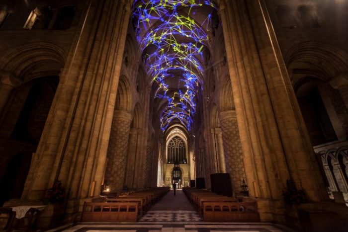 Arch2O-JEWEL ON A CROWN-Miguel Chevaliers complex meshes of light in the Durham cathedral9