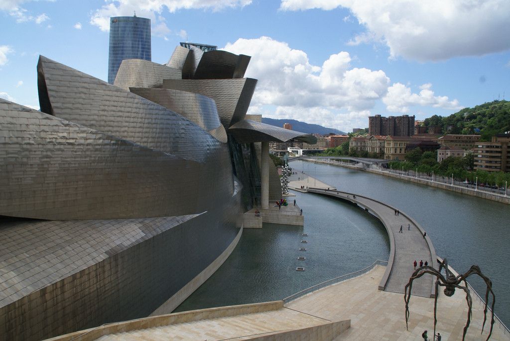 The Guggenheim, designed by architect Frank Gehry available as